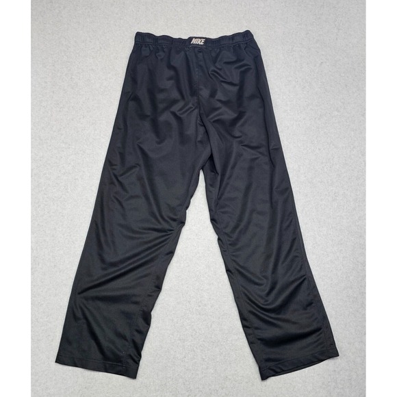 Nike Mens L Embroidered Swoosh Elastic Drawstring Pants Wide Loose Pocket Stripe - Picture 8 of 16